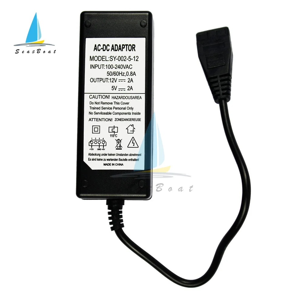 12 فولت/5 فولت 2.5A USB إلى IDE/SATA موائم مصدر تيار القرص الصلب/HDD/CD-ROM التيار المتناوب تيار مستمر محول الطاقة لمحرك قرص صلب