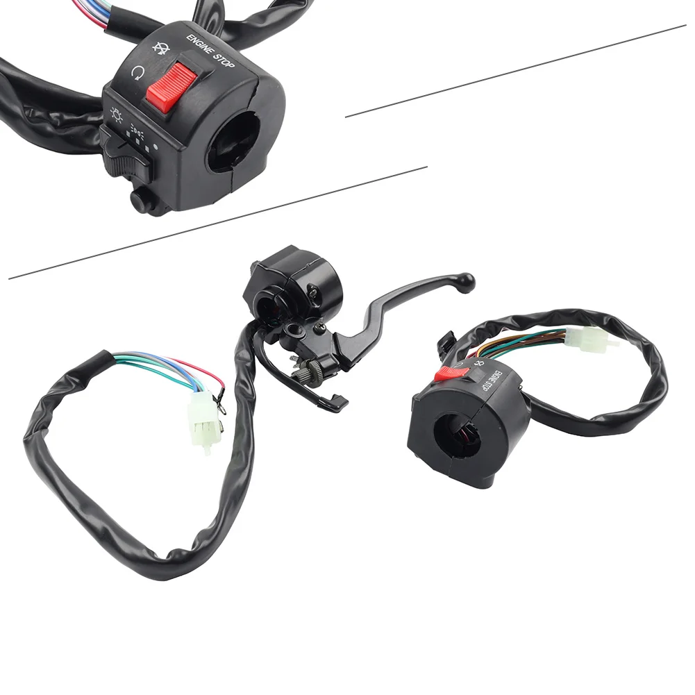 1 Pair Right Left Motorcycle Handlebar Switch for Suzuki GS125 GN125 37200-05340