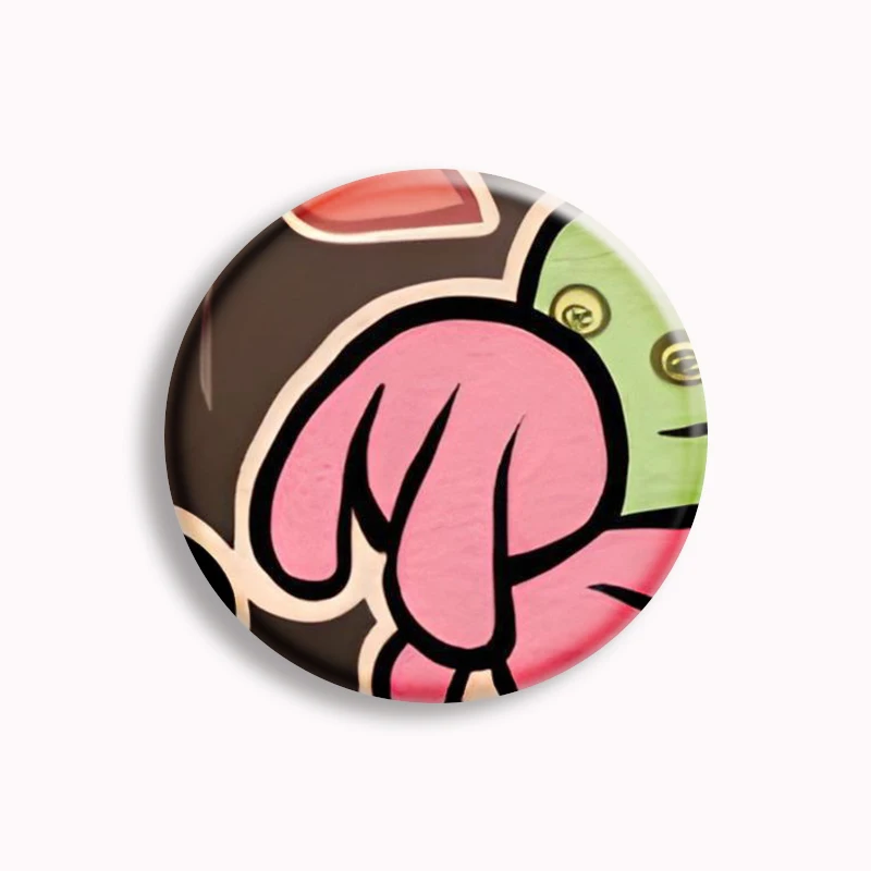 Andy & Leyley – Set De 9 Badges En Métal Personnages De Jeu, Multicolores, 58 Mm, Pour Sac Ou Vêtement