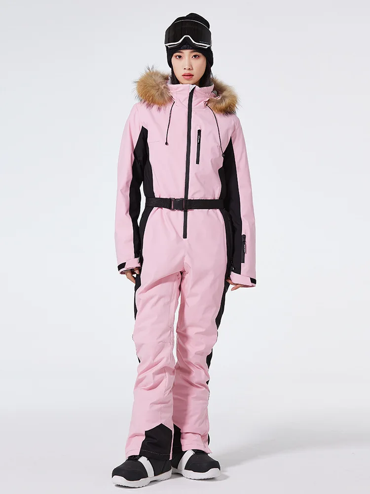 Combinaison de ski une pièce pour hommes et femmes, super chaude, coupe-vent, combinaison imperméable, vêtements de neige, ski, snowboard, montagne,