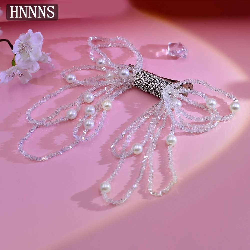 TOPQUEEN أنيقة الزفاف الزفاف مطرز مشبك شعر اليدوية القوس رائعة السيدات مأدبة حفلة كل يوم إكسسوارات الشعر YXA173