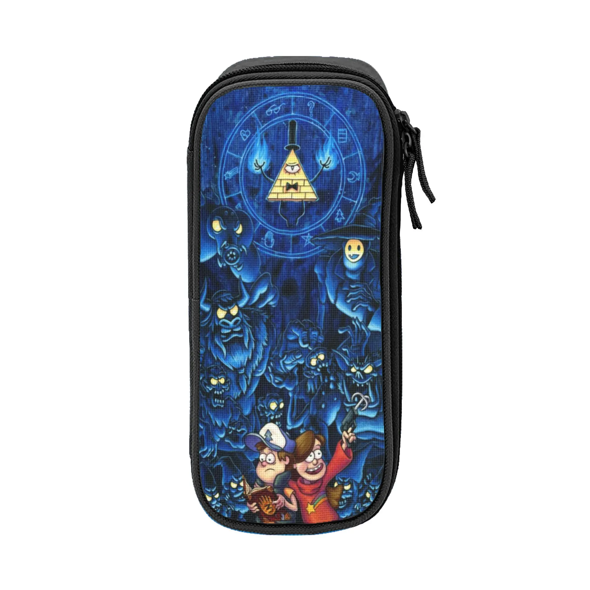 Gravitys Falls Pencil Case Double Layer Large Capacity  School Accessories  Pencilcase Gift