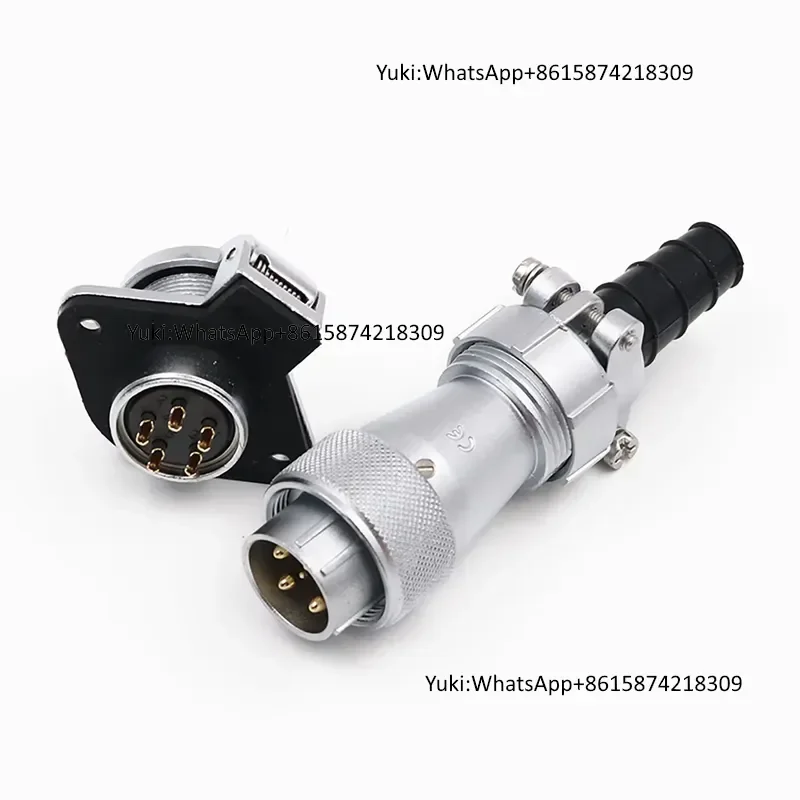 Weipu WF20 Metal Threaded Joint IP67 2-12 Pin TI ZG Aviation Plug Covered Receptacle Original Stock for Device System