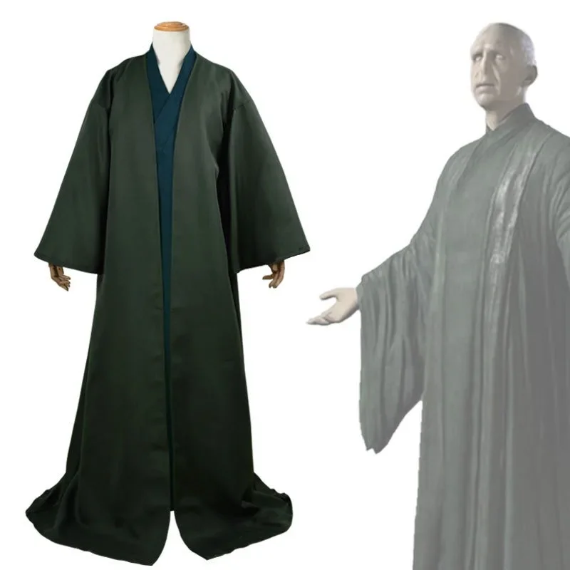 Robe Cape Costume Long Robe Dress Cosplay School Unifrom Movie Dumbledore Malfoy Voldemort Party Magic School Cosplay Costumes