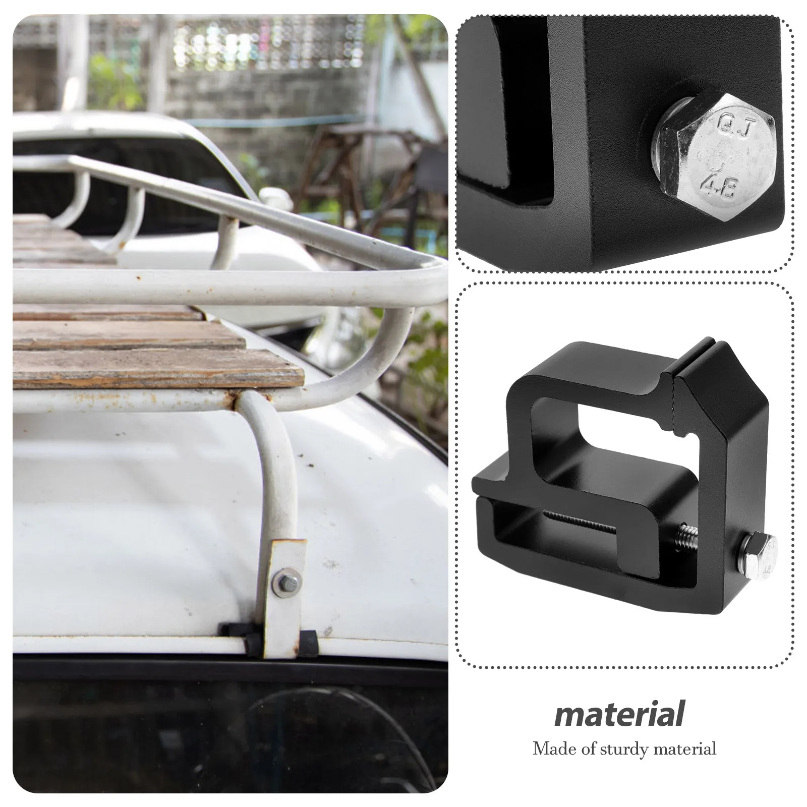 

Camper Shell Clamps Heavy Duty Truck Cap Topper Mounting Bracket Strong Hold for Ladder Racks Outdoor Equipment