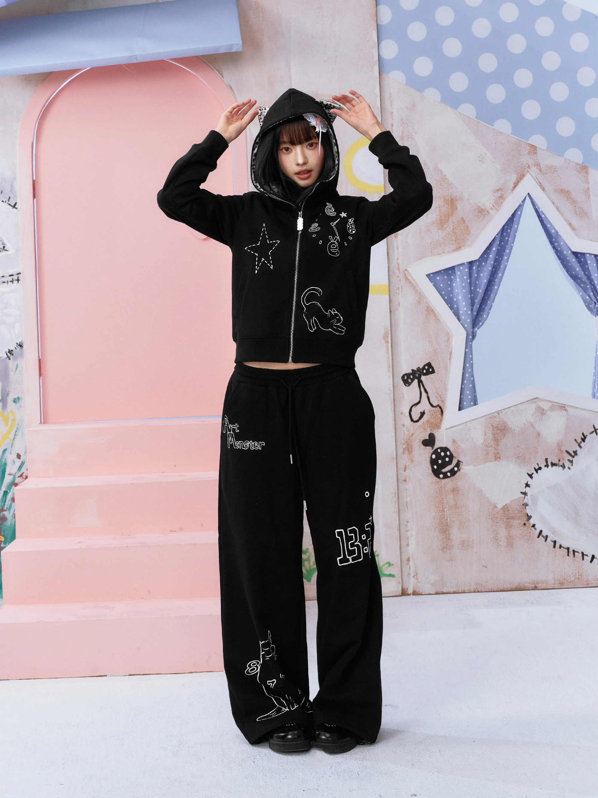 Celana Kasual Model Lurus deng - Street Fashion Online ulasan dan harga