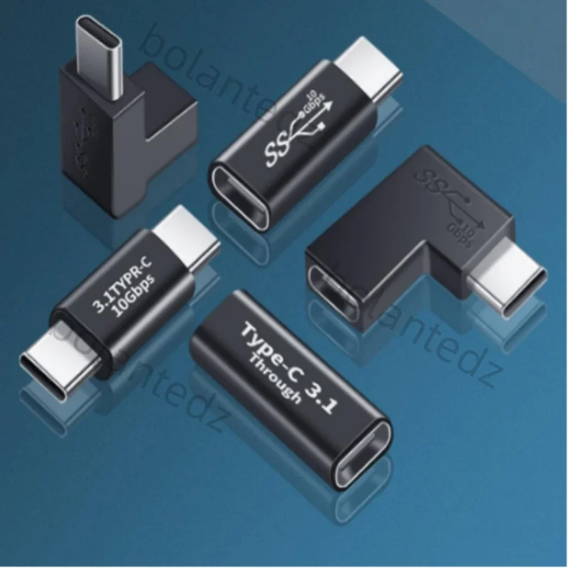 USB C Adapter,USB C Type C Male-to-Female Adapter, USB-C USB 3.1 Type-C Expansion Adapter for laptops, Tablets and Mobile Phones