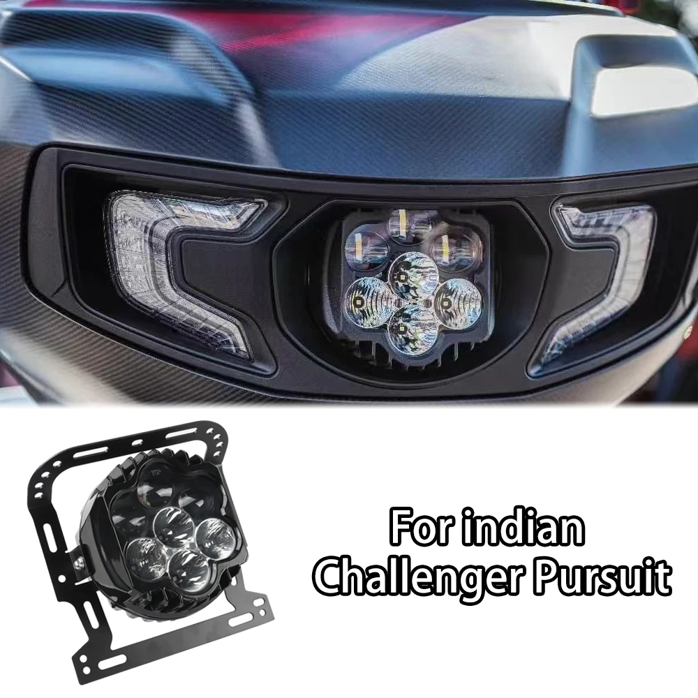 

Motorcycle LED Headlight High/Low Beam Daytime Running Lights Replacement For Indian Pursuit Challenger 2022-2025