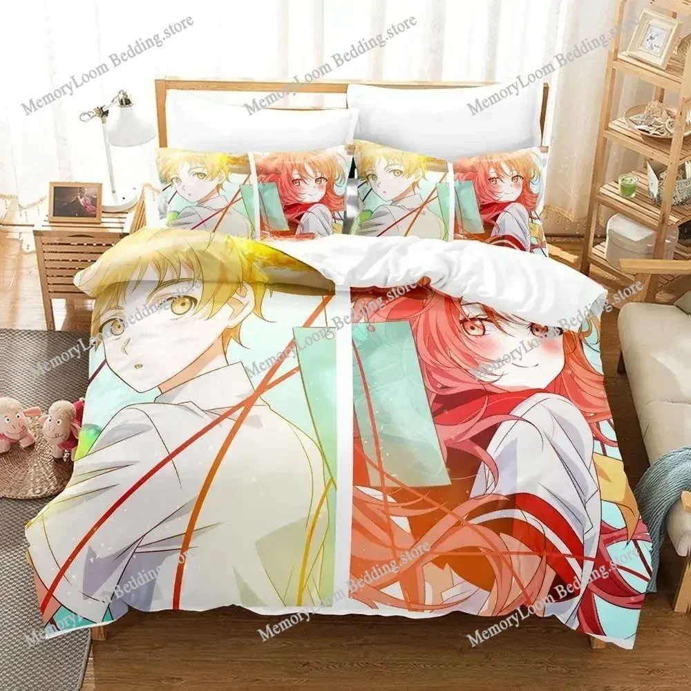 

The Girl I Like Forgot Her Glasses Kaede Bedding Set Cartoon Anime set Adult Kid Bedroom Duvet cover Sets 3D Print Kawaii Anime