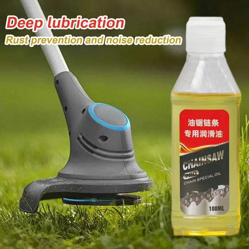 Chain Saw Oil 100ml Noise Reduction Motorcycle Chain Lubricant Garden Hedge Trimmers Mowers Rustproof Protection lubricating oil