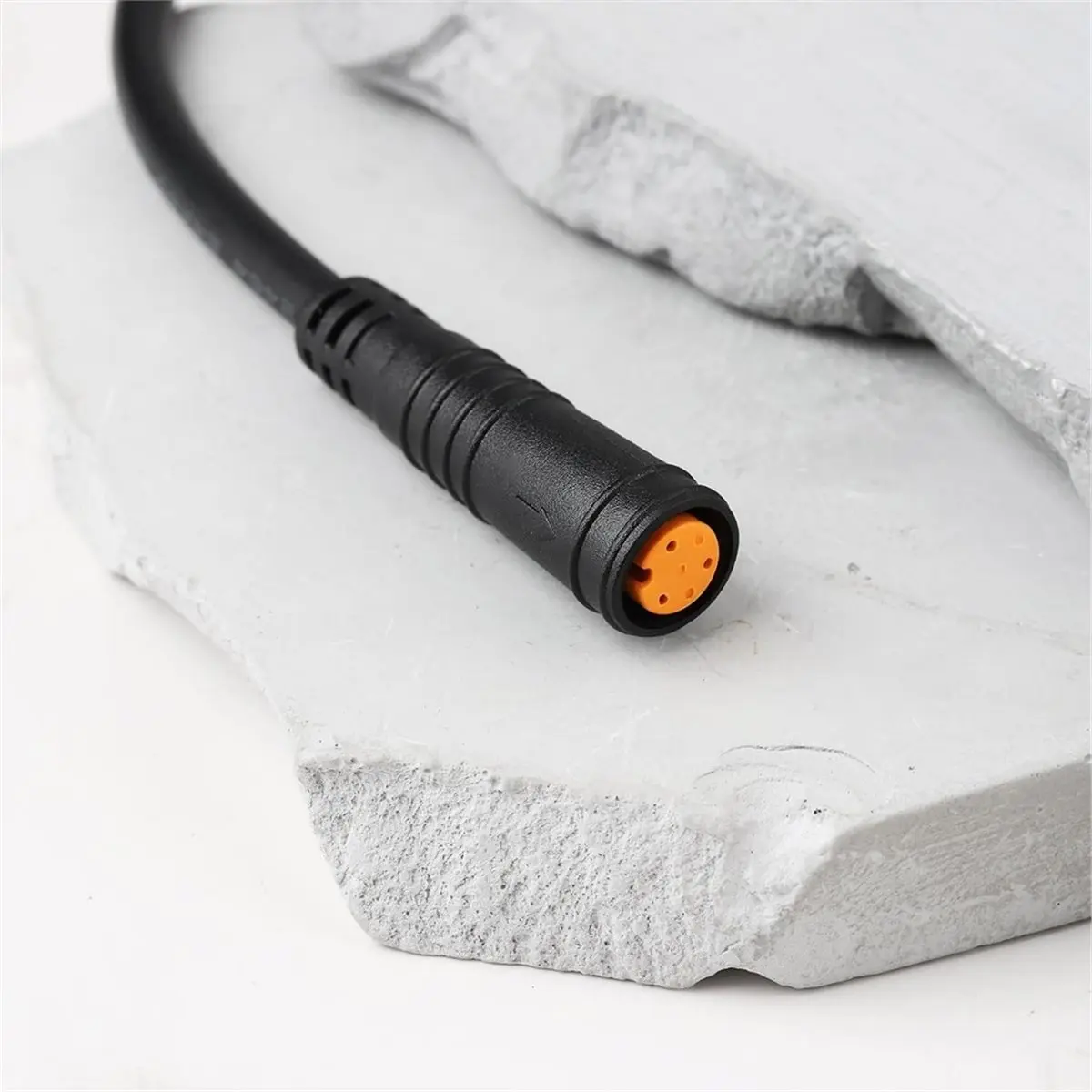 【SUPERDEALS】 2pcs M8 3-PIN Waterproof Connector Cable Female to Female Extension Wire for EBike Headlight