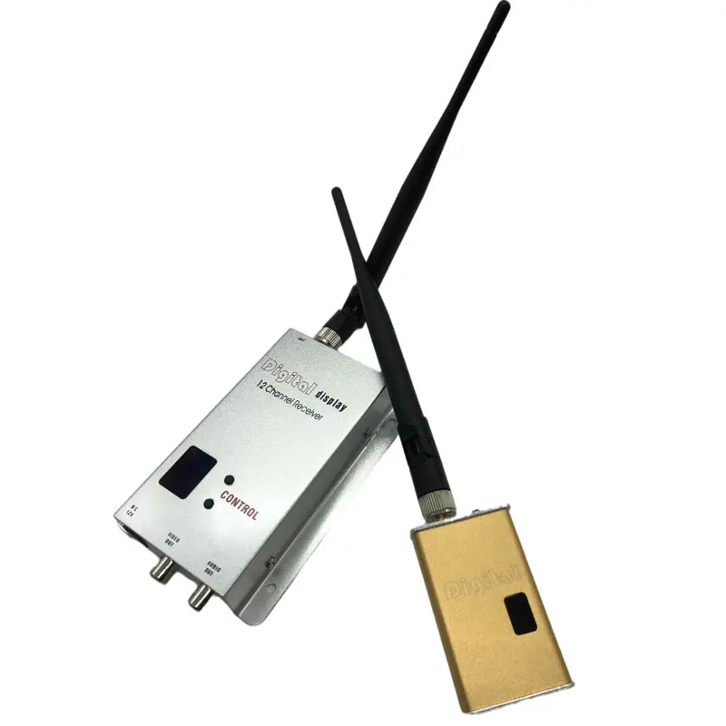 FPV 1.2G 5000mW 5W Wireless Transmitter and Receiver Miniature Video Sender Graphic transmission 1200Mhz Audio Video