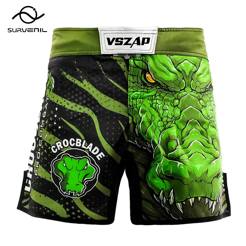 

Мужские шорты для ММА VSZAP Boxing No Gi Jiu Jitsu Grappling BJJ Шорты для кикбоксинга Борцовские брюки для тренировок в тренажерном зале Брюки с боковыми разрезами до бедра