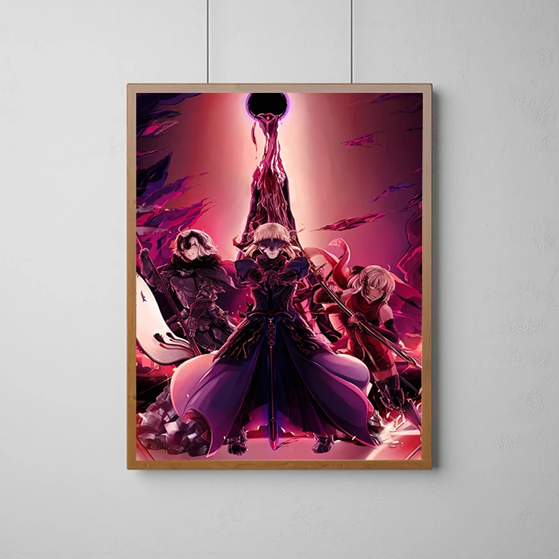 Japan Fate Stay Night Game Poster Decorative Paintings Posters for Wall Decor Home Office Decoration Print Art Decorations Decor