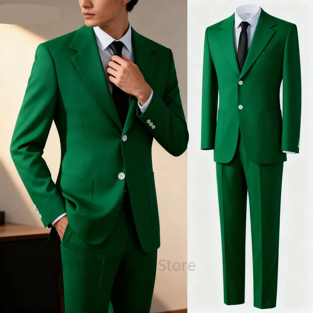 

Men's Summer Sky Blue Seersucker Wedding Suit Notch Lapel Jacket Pants Casual Wedding Guest Luxury Clothes for Gentleman