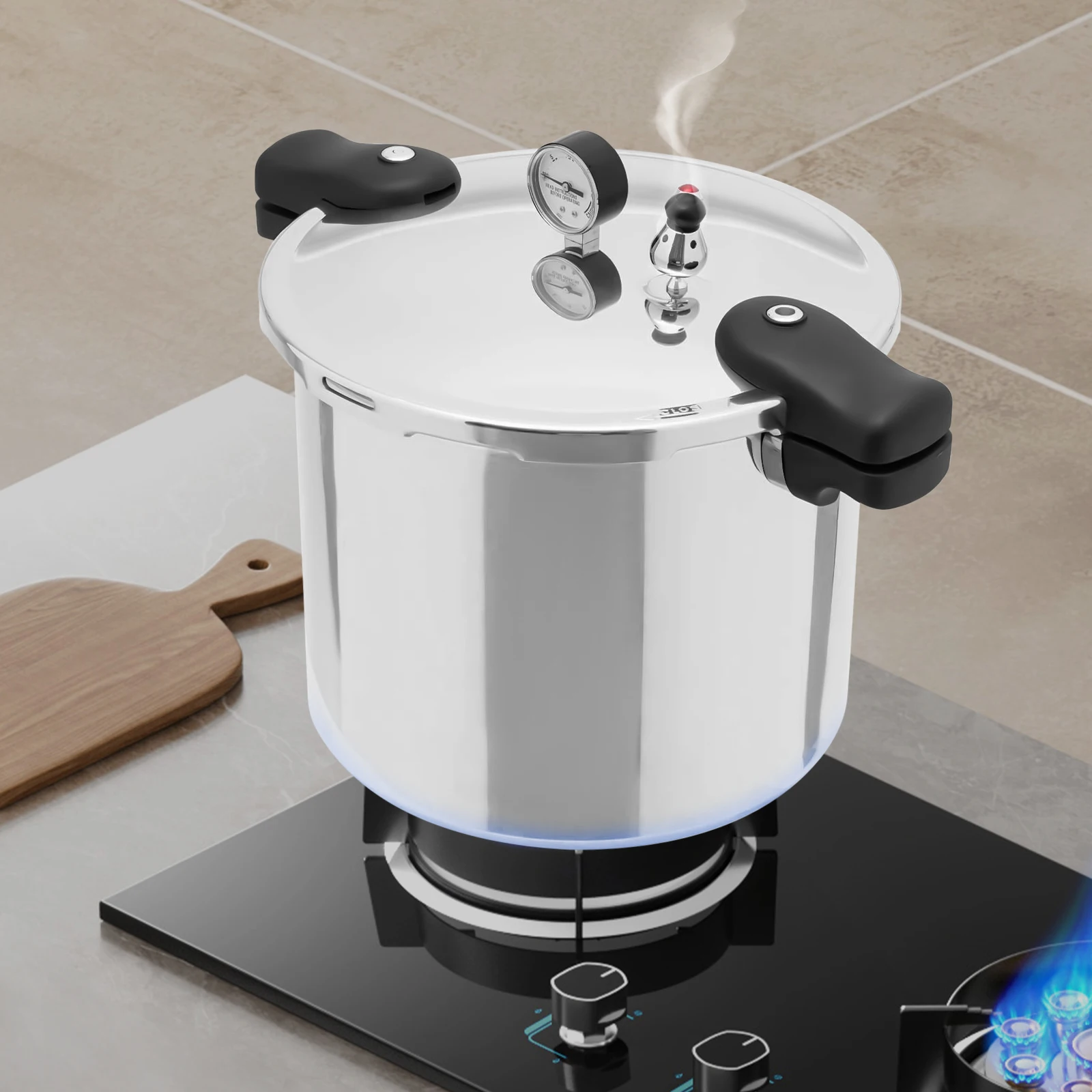 

Утолщенная взрывозащищенная скороварка — алюминиевый сплав 23 карата, быстрый нагрев 90 кПа, множественная защита, легко чистится