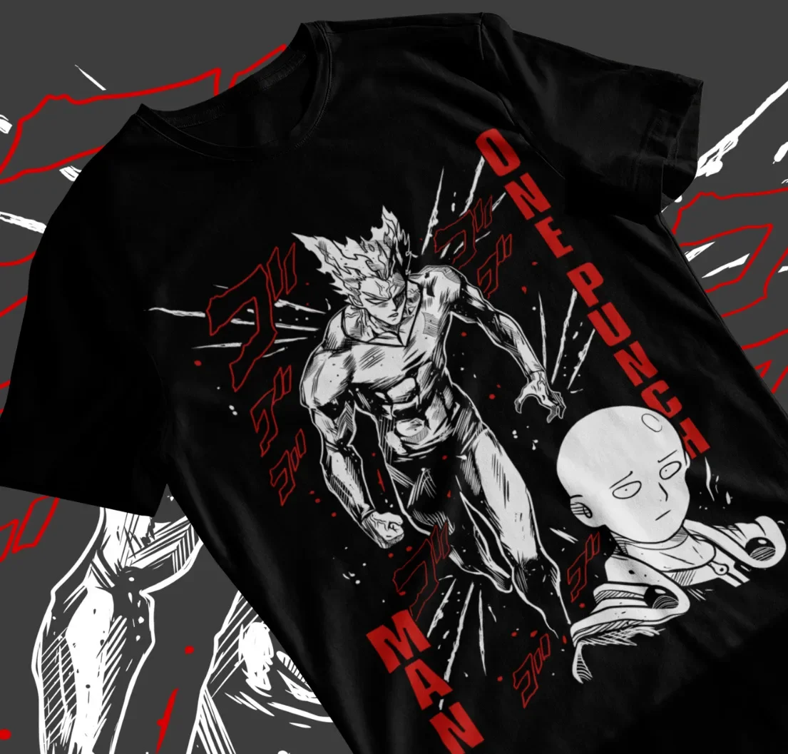 

SAITAMA One Punch Man T-Shirt Anime Manga Gifts Short Sleeve Soft Tee