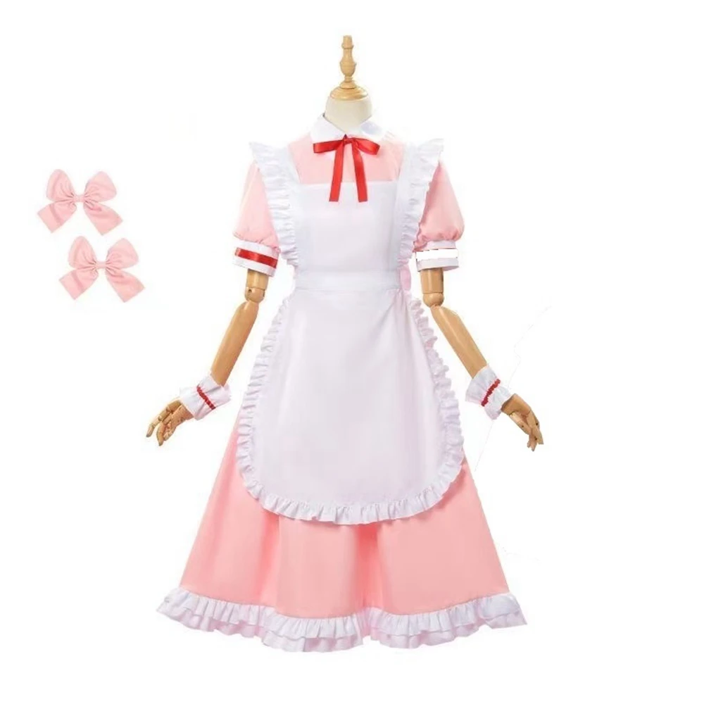 

Унисекс аниме Cos Kaname Madoka косплей костюм платье горничной индивидуальный размер