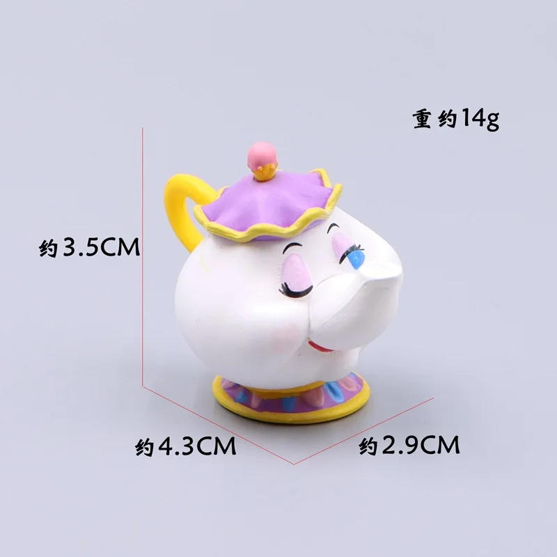 Cute Movie Beauty And The Beast Cogsworth Mr Clock Miniature Collectible Tide Play Fashion Toys Hobby Model Kids Gifts view 6