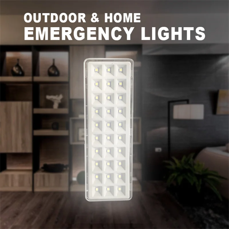 2Modes Led Emergency Lamp for Home Saving Rechargeable Light 30 LEDs Home Safety Camping Lantern Outdoor Failure Flashing Lamp