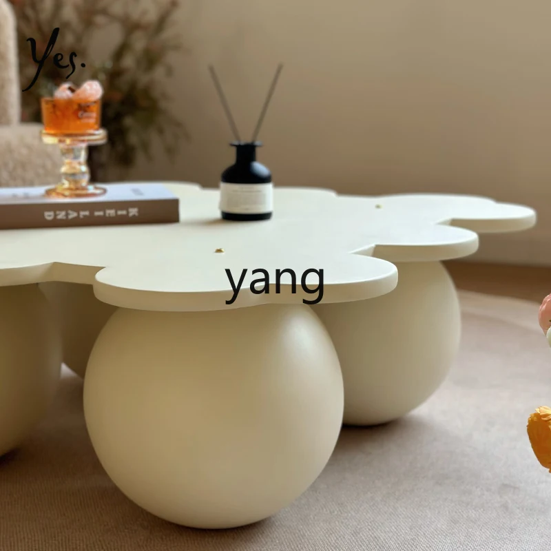 

YHM Retro Mangosteen Rectangular Large Coffee Table Simple Coffee Table