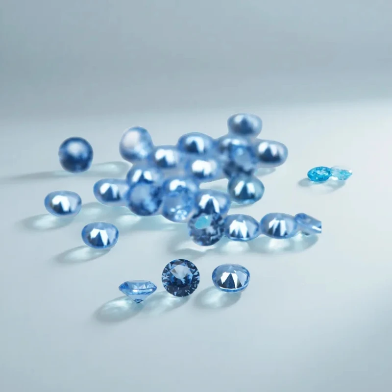 

Size 1.0mm~3.0mm Round Cut Black 106# 109# 112# 113# 114# 120# Blue Stone Loose Spinel Synthetic Gemstone for Jewelry Making