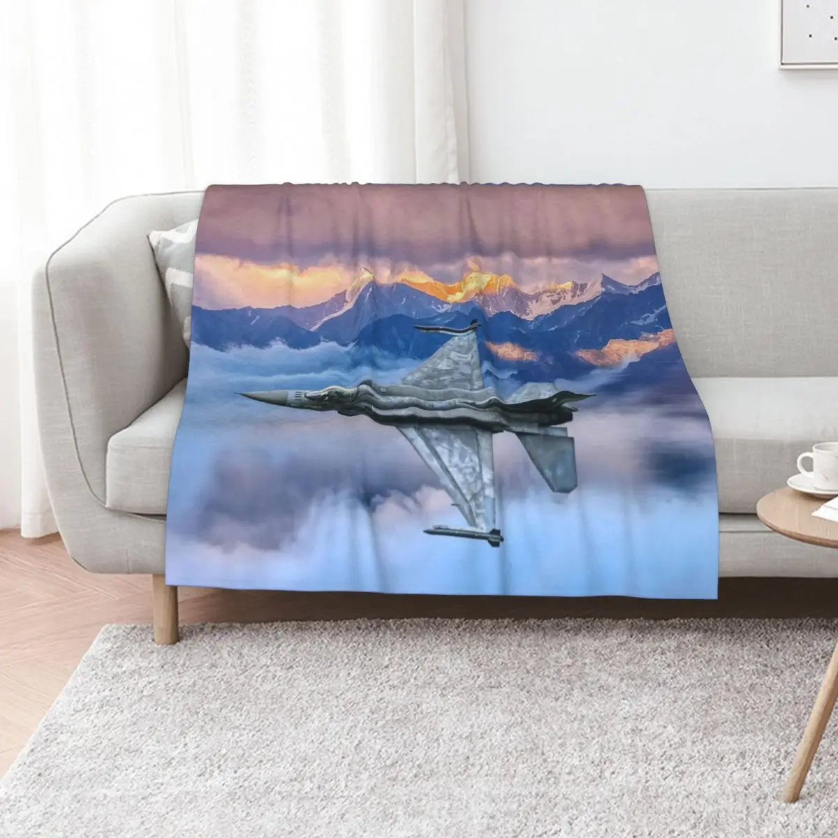 

F16 Fighting Falcon Throw Blanket christmas decoration Cute Plaid Soft Bed linens Blankets