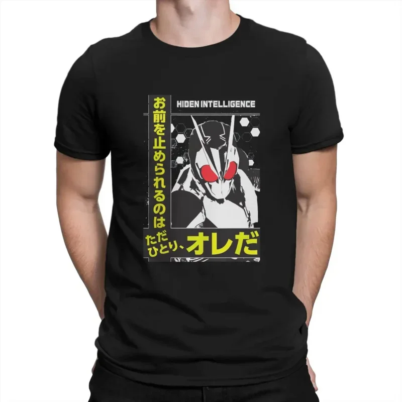 Kamen Rider Japanese Anime Newest TShirt for Men Decisive CEO ZeroOne Round Neck Basic T Shirt Hip Hop Gift Clothes Streetwear