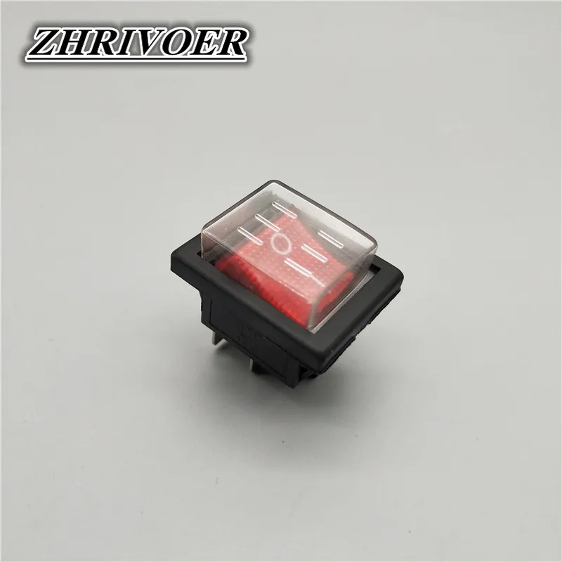 car, DIY key modification KCD4 ON-OFF 30A/250V 16A/250V Heavy Duty 4 Pin T85 Rocker Switch with Light 220V