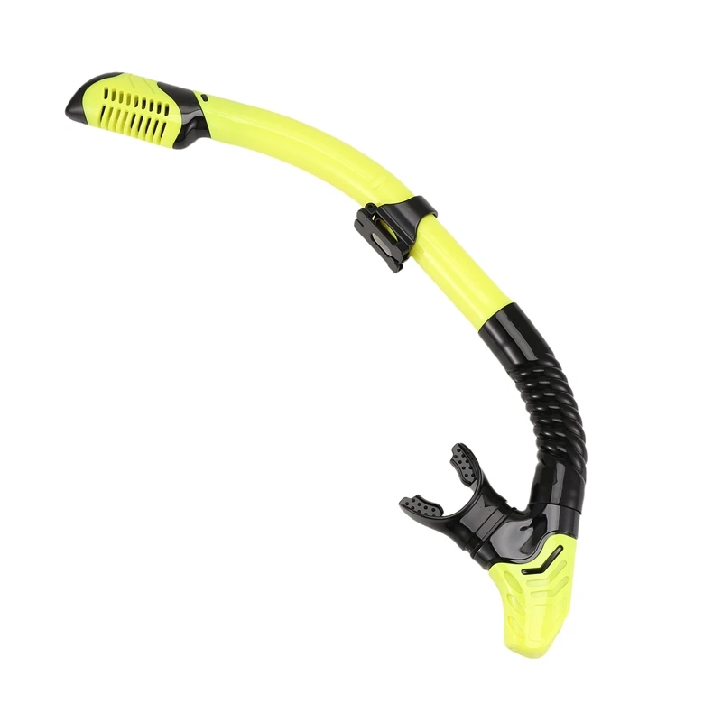 Dry Snorkel Tube Easy Breath Scuba Diving Splash Guard Top Valve Swimming Underwater Equipment For Adults Men Women