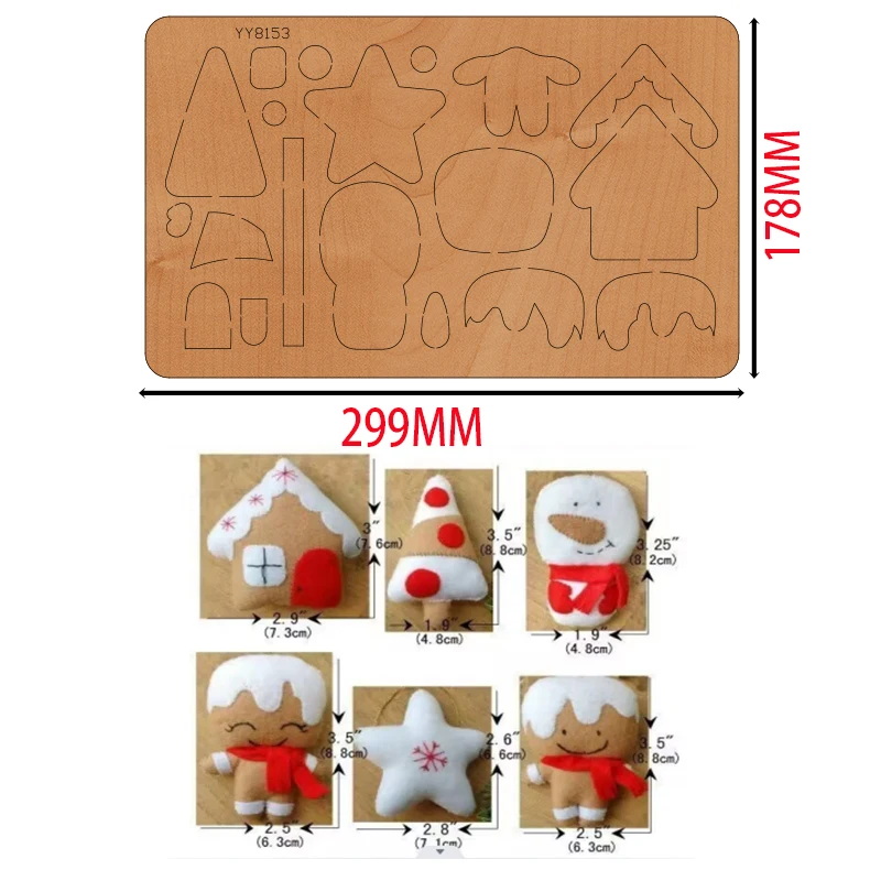 Christmas   mold knife model YY8153 is suitable for all cutting machines on the market die cuts