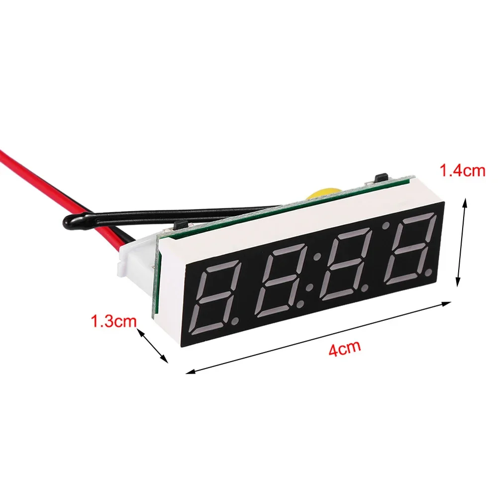 3 in 1 Car Temperature Clock High Precision Electronic Clock Voltmeter Luminous Digital Temperature Gauge Automobile Accessories view 5