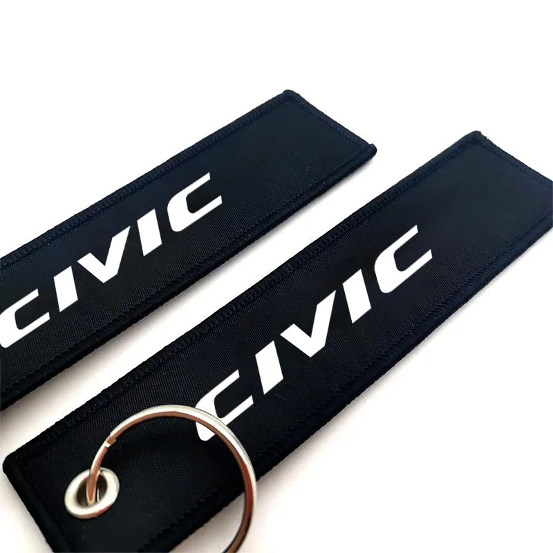 자동차 자수 키체인 홀더 체인 랜야드 키링 인테리어 액세서리 혼다 시빅 무겐 파워 어코드 그랜드 비타라 스위프트용