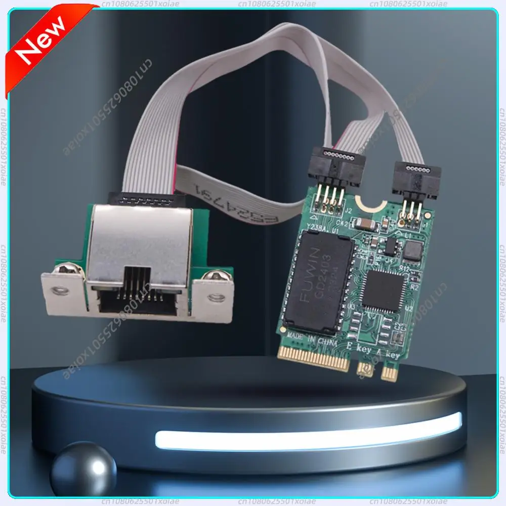 

M.2 Gigabit Ethernet Network Card 2.5G/1000/100Mbps M2 RJ45 Lan Adapter RTL8125BG Chip PCIE Bus Network Card Mini PCIE