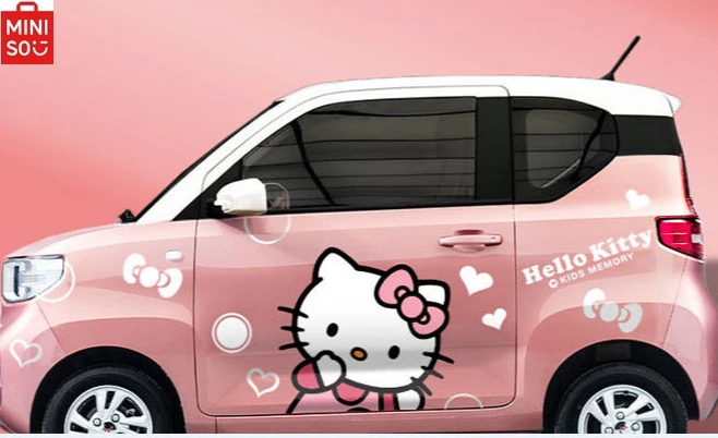 

HelloKitty Cartoon Car Modified Stickers To Cover Scratches Body Decoration Cartoon Disney Mickey Head Universal Car Stickers