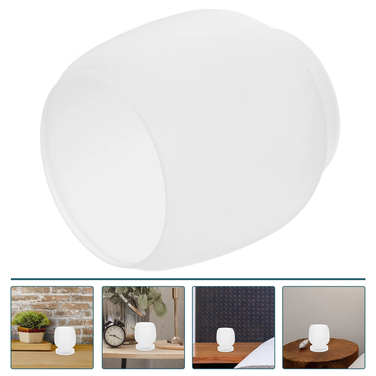 غطاء مصباح زجاجي عتيق بلمسة نهائية مجعدة بديل متوسط بلوري شفاف لمصباح طاولة إعصار فانوس زيتي