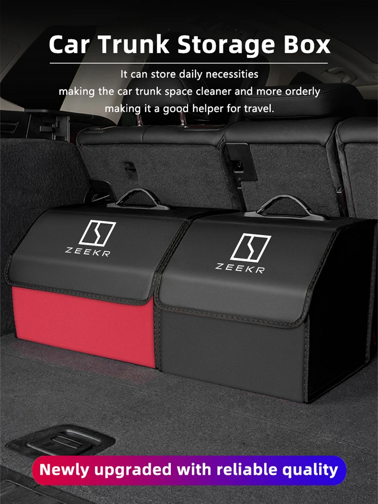 Car Trunk Storage Box Foldable Suitcase Travel Organizer Bag For Zeekr 001 009 007 Zeekr X Interior Accessories