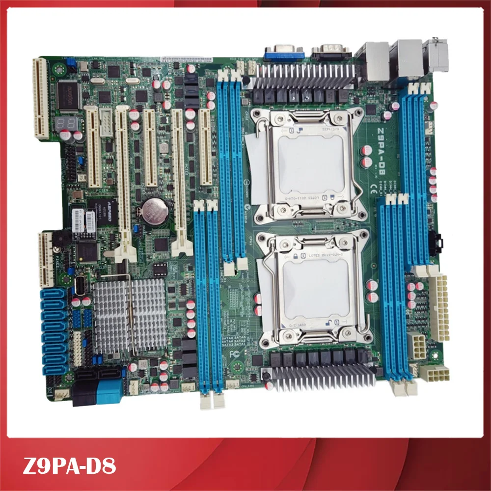 Motherboard Dua Arah Server Asli untuk ASUS Z9PA-D8 C602 Soket LGA 2011 DDR3 X79 X79M Kualitas Bagus