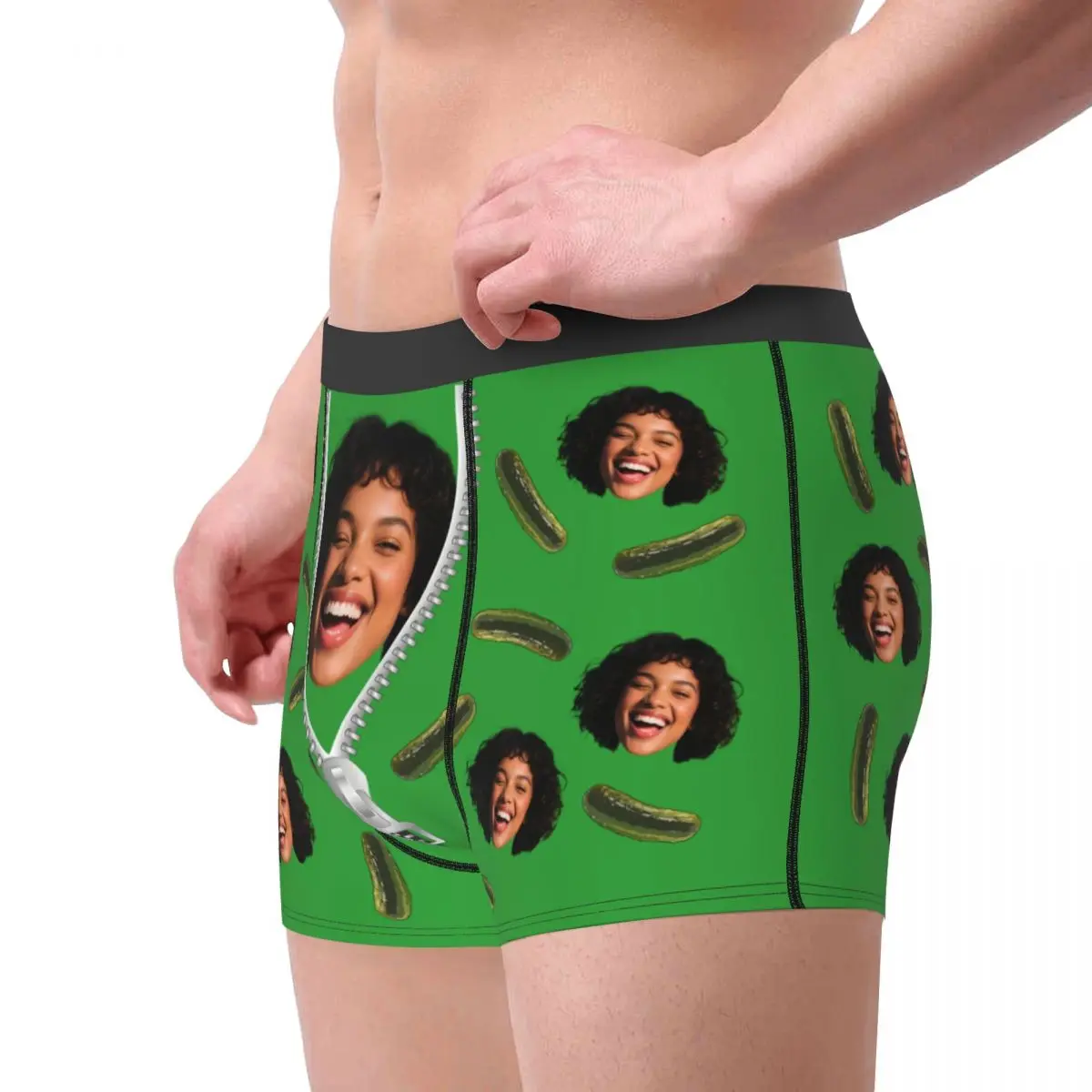 Bóxer personalizado con foto de cara para novio, ropa interior con estampado 3D para hombre, bragas con foto personalizada, calzoncillos suaves