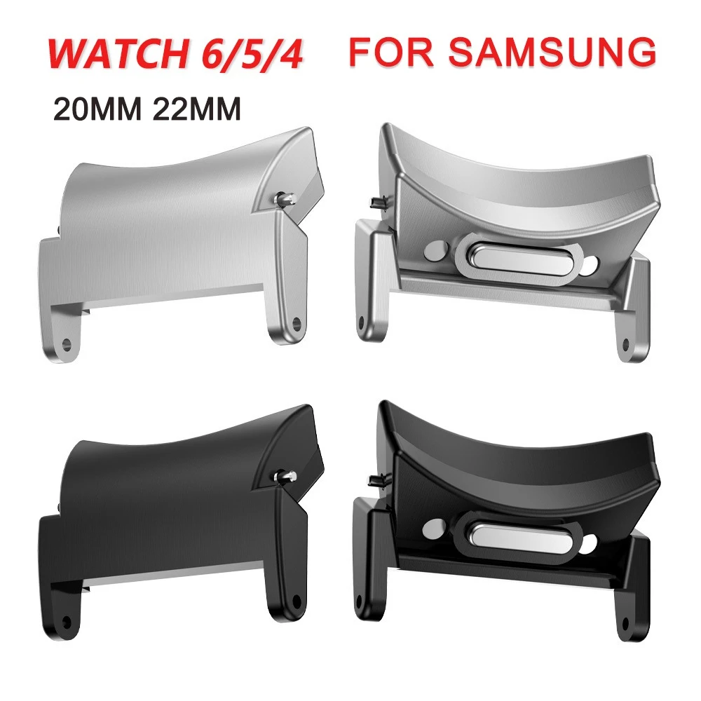 Quick Fit Connector for Samsung Galaxy Watch 6 Classic 47mm 43mm Metal Adapter for Samsung Galaxy Watch 6 5 4 40 44mm Pro 2pcs