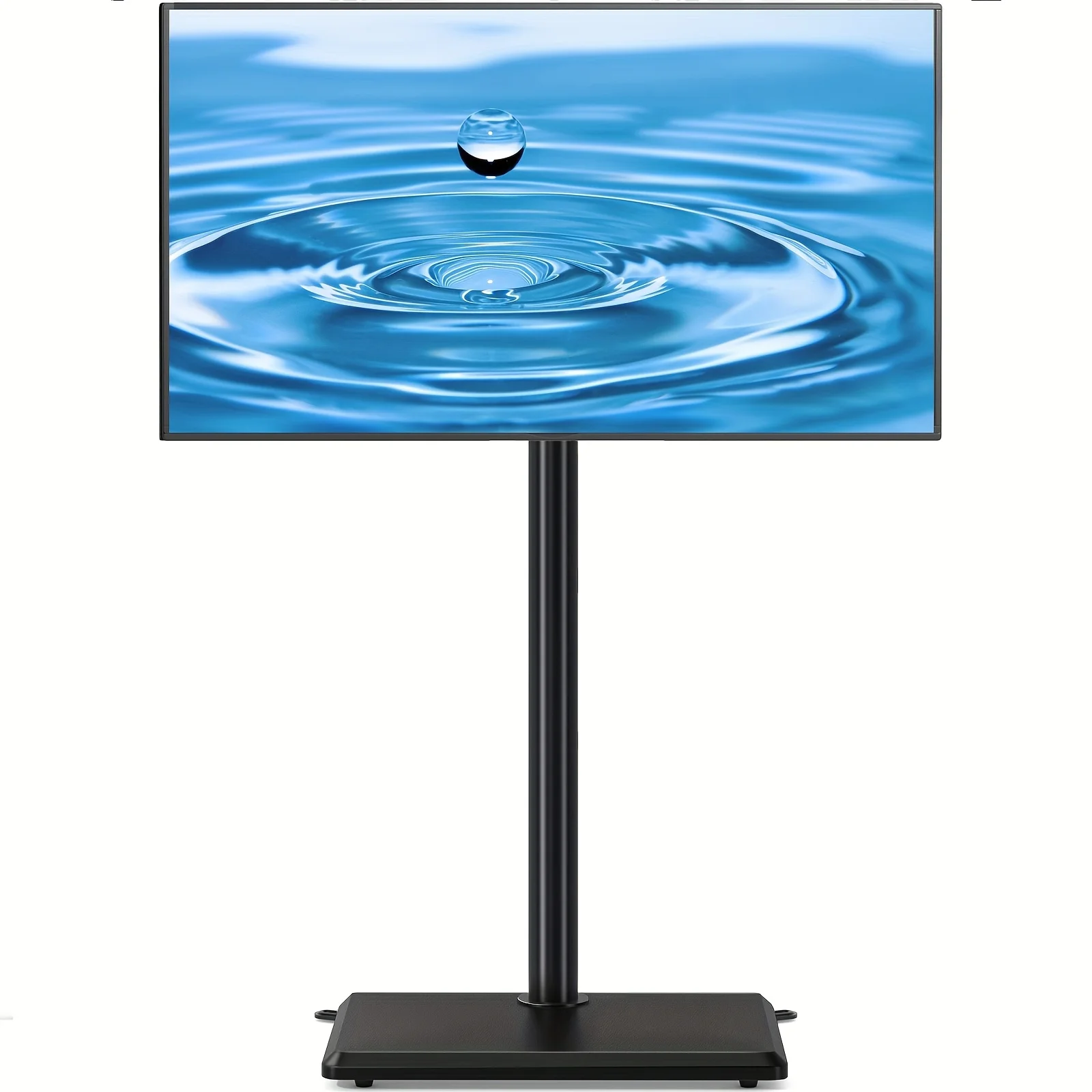 

Swivel Floor TV Stand for 32-60" TVs, Height-Adjustable with Sturdy Wood Base, Max VESA 400x400mm, C