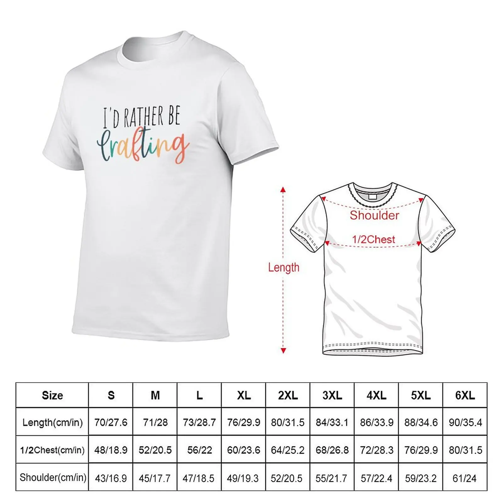 I'd rather be Crafting T-Shirt blacks valentines boutique clothes shirts men