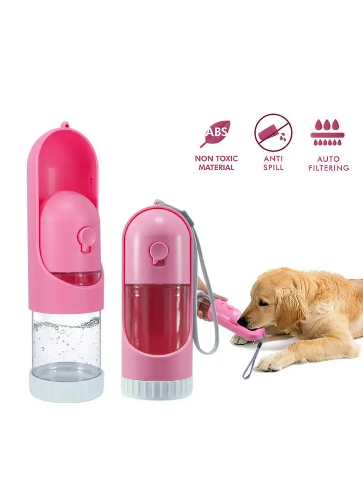 Portable Telescopic Water Cup, One-click Water out, Outdoor Pet Drinking Cup, Capacity 220ml