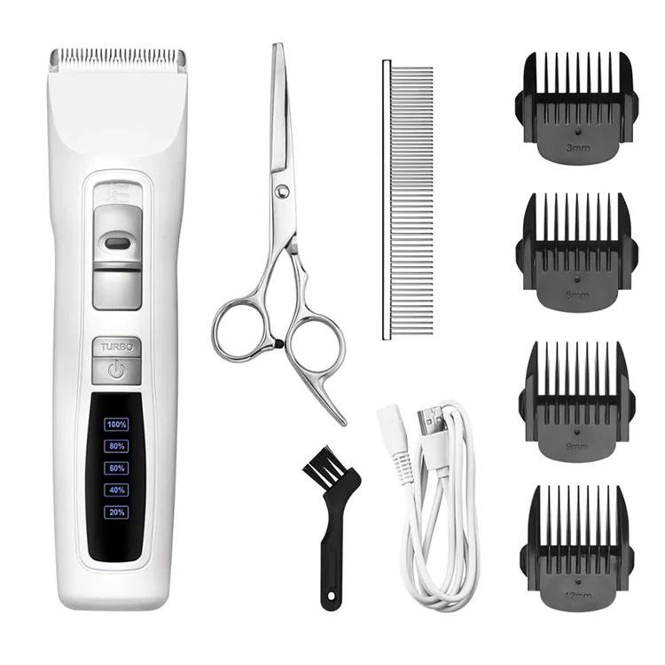 

2 Speed Ceramic Blade Rechargeable Professional Pet Dog Cat Shaver Pet Hair Clippers Trimmer Set