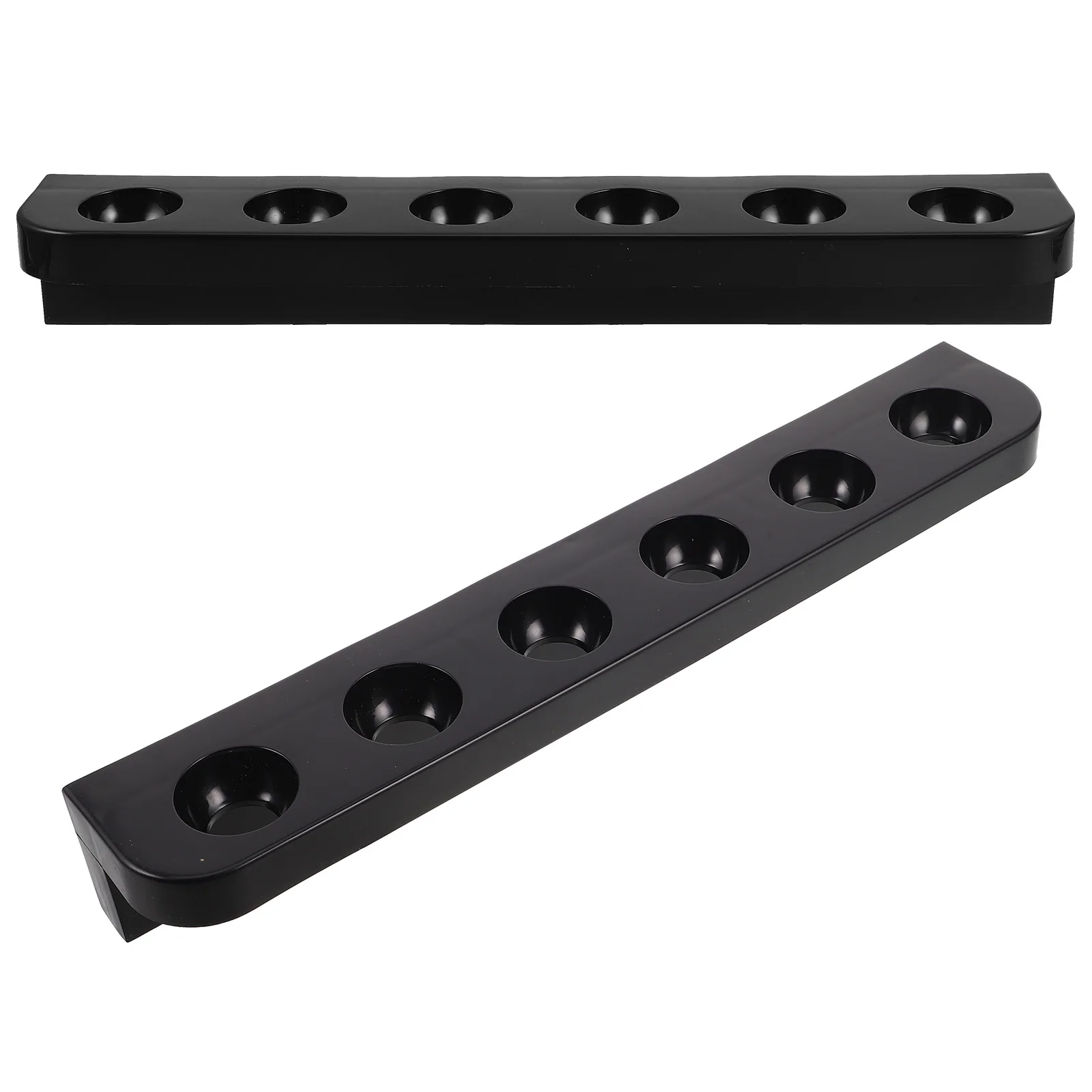 

1Pair Plastic Pool Rack Functional Six-Hole Cue Holder Lightweight Design for Pool Table Storage and Billiards Accessories