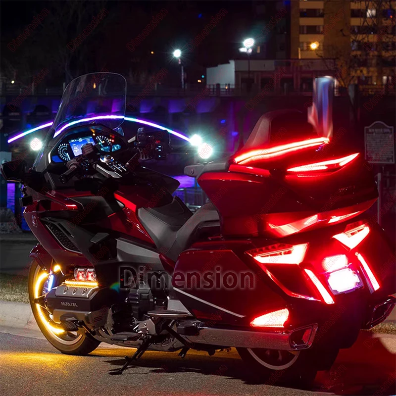 Turn Signal Gold Wing 1800 Motorcycle LED Reflctor Replacement Light Rear Saddlebag Accents Lights For Honda Goldwing GL1800 F6B