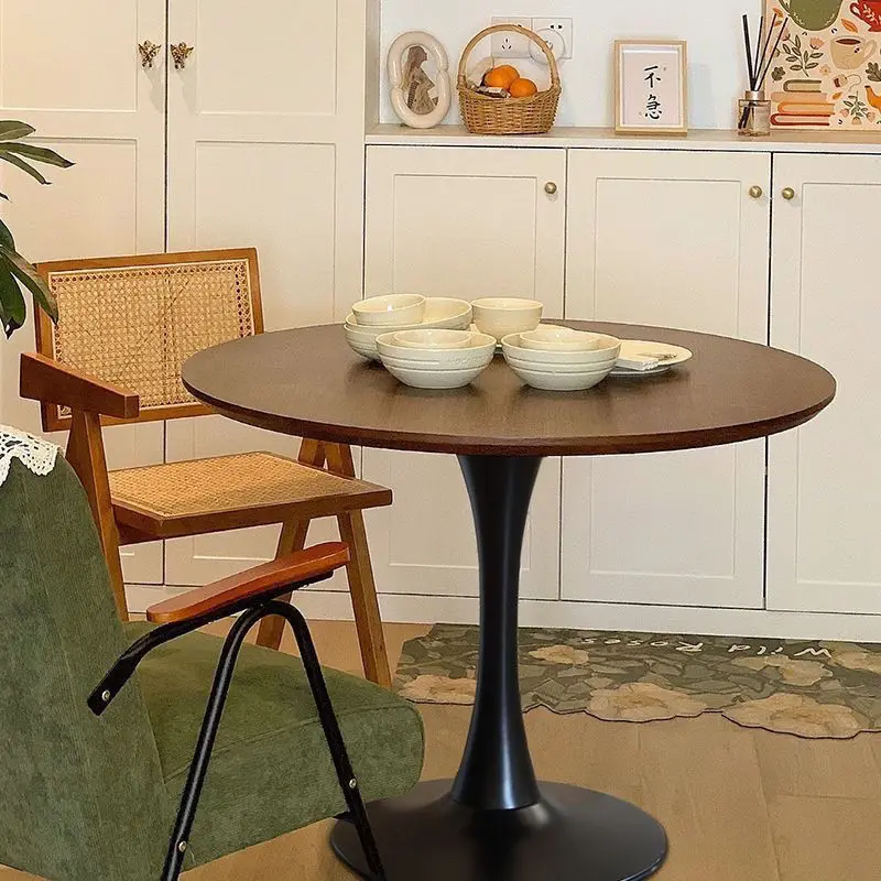 طاولة القهوة الخشبية الصلبة Basse لأثاث غرفة المعيشة ريترو stolik kawowy أريكة مستديرة ميسا سنترو salontafel المنزل tisch