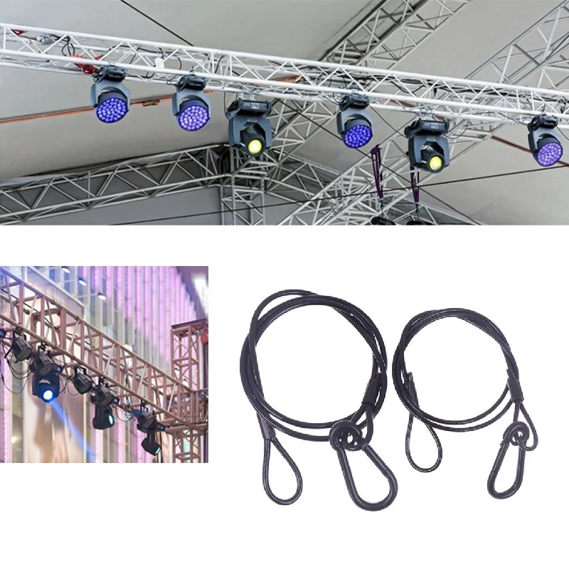 

1Pc Stage Light Safety Rope Cable/Safe Wire High Quality Steel Lock Wire Safe Rope Lock 70/80/100cm