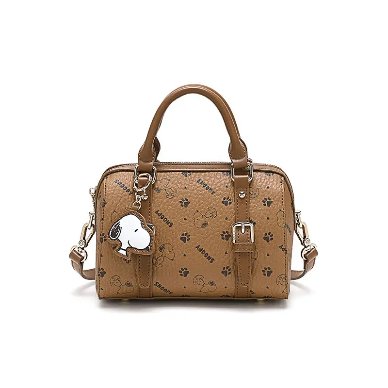 

Kawaii Snoopy сумка через плечо мультфильм искусственная кожа сумка через плечо синтетическая кожа большая сумка аниме кошелек подарки