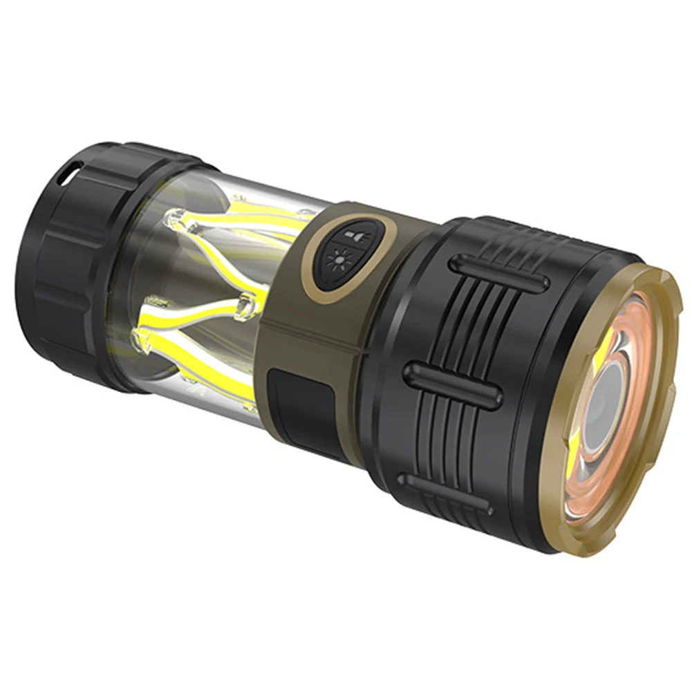 

Светодиодный фонарик 150*75*75 мм, яркий светодиодный фонарик для походов и кемпинга, 3 режима освещения, боковой свет COB